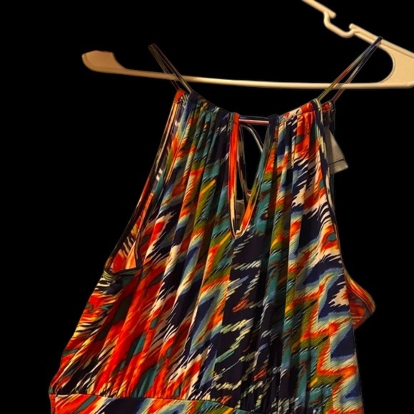 Bisou Bisou Multicolor Zigzag Maxi Dress - Picture 13 of 14